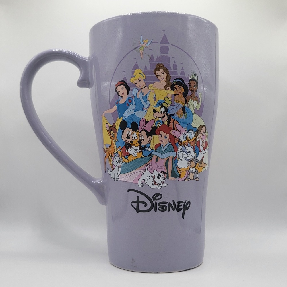Disney Store‎ Mickey & Princess Tall Mug Purple Genuine Authentic Collectible